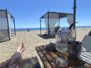 On the beach
