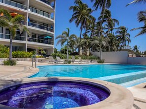 Outdoor pool, a heated pool - ON THE BEACH: Your Private 3BR Sanctuary @ Belle Vie (Bucerías)