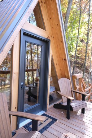 Exterior detail - Acadia/Rustic Lakeview Cabin- 2 Person A-Frame (Franklin Township)