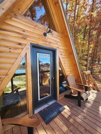 Joshua Tree/Unique Lakeview 4 Person A-Frame Cabin