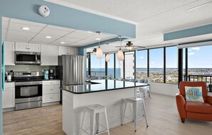 Fridge, microwave, oven, stovetop - 2 BR 2 BA Ocean Front Building with a Large Pool - Ready for Summer Fun! (Ocean City)