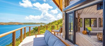 A stunning two-bedroom villa overlooking Leverick Bay