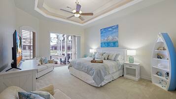 4 bedrooms, iron/ironing board, WiFi, bed sheets