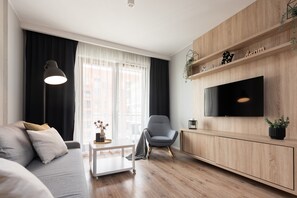 Classic Apartment, 1 Bedroom, Balcony, River View | Living area - Flatbook City Center SPA  Chmielna 73 (Gdansk)
