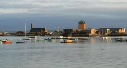Artist's gîte 50 m from the sea and stores, quiet, flower-filled street