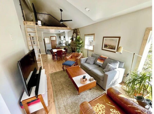 Fernseher, DVD-Player, Bücher