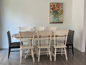 Dining area with seating for the whole group - Huge Yard, Pet-Friendly Gathering Home.Waffles too (Orem)