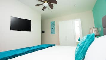 Memory-foam beds, individually decorated, individually furnished, desk