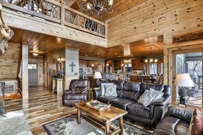 TV, fireplace, foosball, table tennis