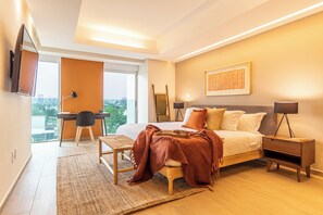 Superior Apartment | Hypo-allergenic bedding, in-room safe, individually decorated, desk