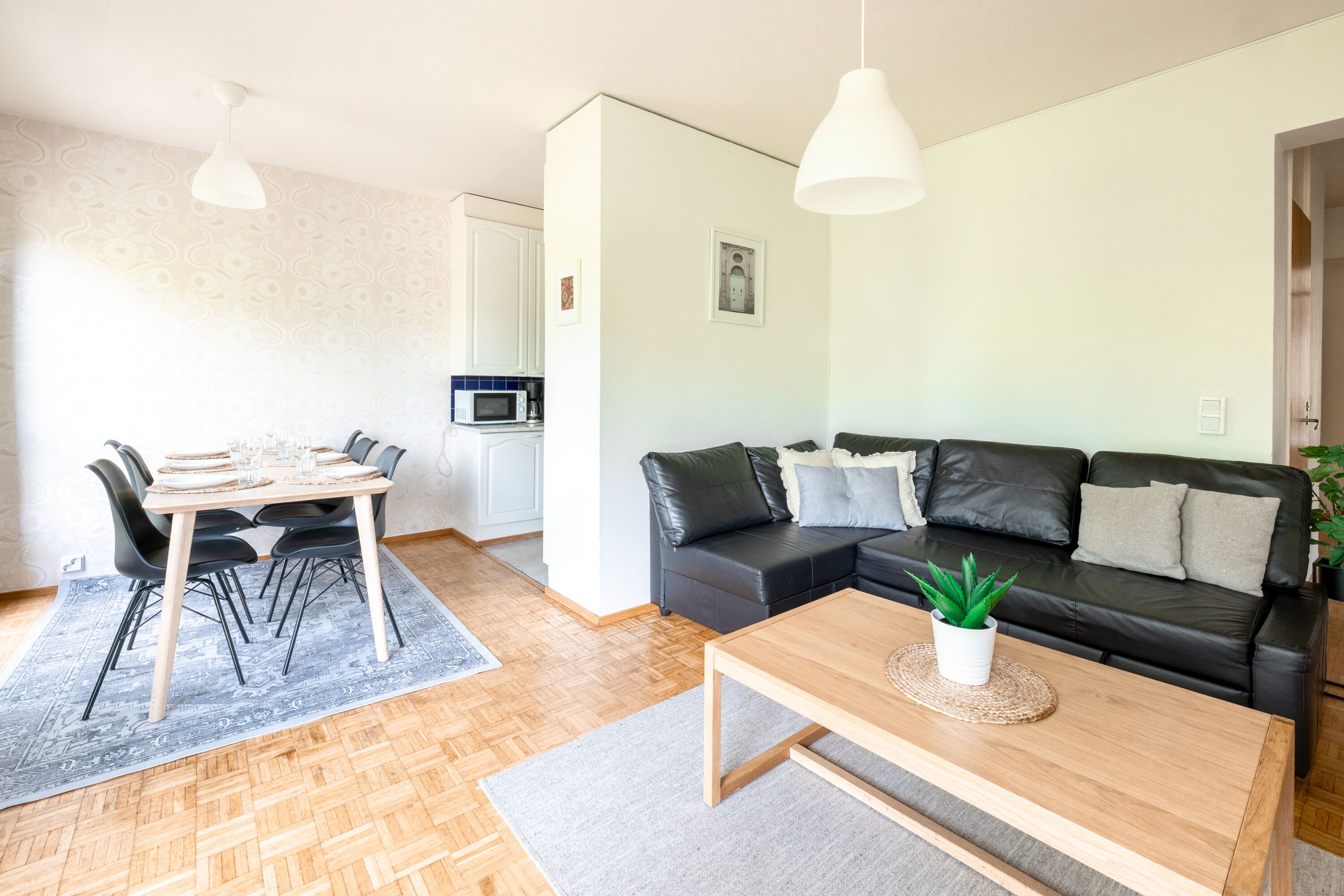 Apartemen Klasik, 3 kamar tidur, balkon, pemandangan taman | Interior