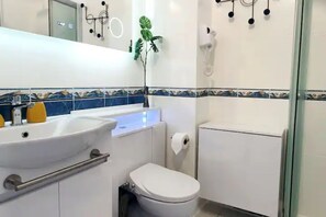 Shower, hair dryer