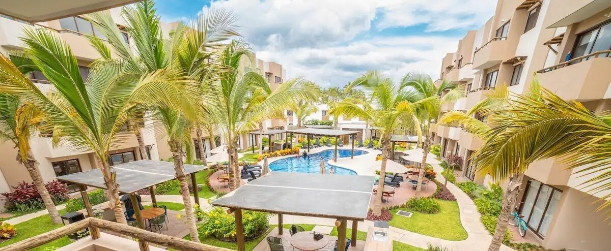 Familie loft | Uitzicht op de tuin