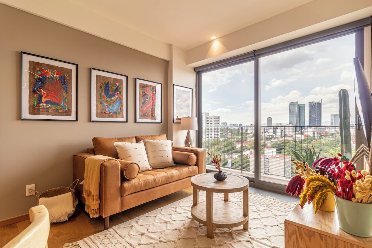 City Apartment, City View | Living area