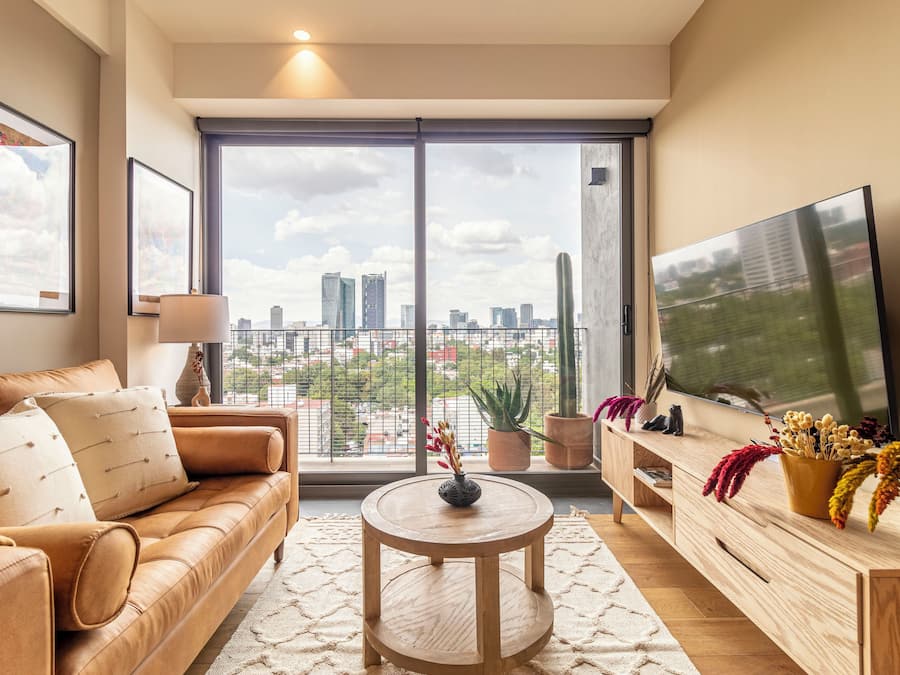 Apartamento superior | Vista do quarto
