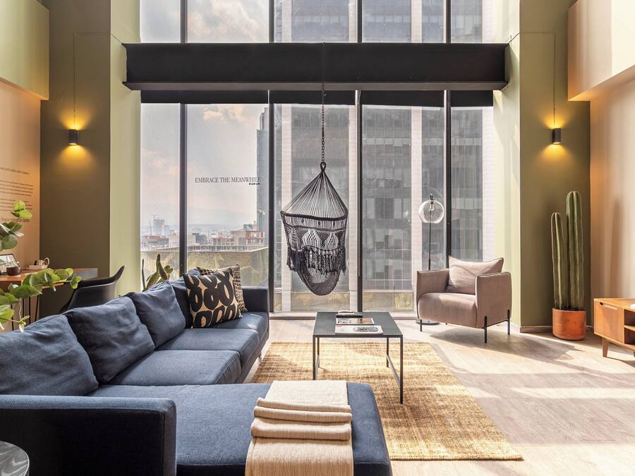 Deluxe Apartment | Living area | 50-inch LED TV with cable channels, TV, heated floors