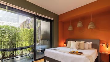 Departamento Premium | Ropa de cama hipoalergénica y caja de seguridad en la habitación