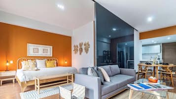 Departamento Confort | Ropa de cama hipoalergénica y caja de seguridad en la habitación