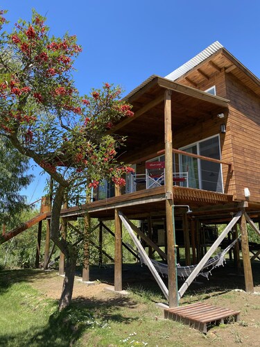 Cabaña con Vista al Río. Playa y Muelle Privados