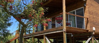 Cabaña con Vista al Río. Playa y Muelle Privados