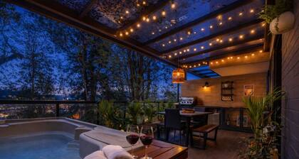 Jacuzzi privado en terraza con BBQ Alto Palmas