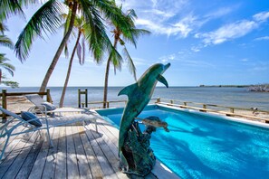 Pool - 300’ Private Beach, Pool & Rooftop w Panoramic Ocean Views (Big Pine Key)