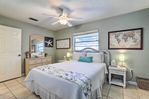 2 chambres, fer et planche à repasser, Wi-Fi, draps fournis