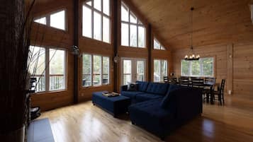 TV, fireplace, DVD player, offices