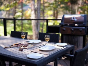 屋外ダイニングエリア