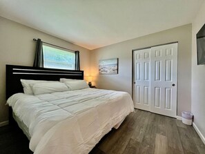 2 bedrooms, iron/ironing board, travel crib, WiFi