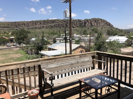 Terrace/patio. Fort Davis Drug Store Hotel