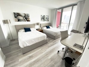 1 bedroom, desk, iron/ironing board, WiFi