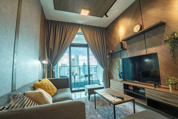 Apartamento premier, 3 quartos, vista para a cidade | Ărea de estar