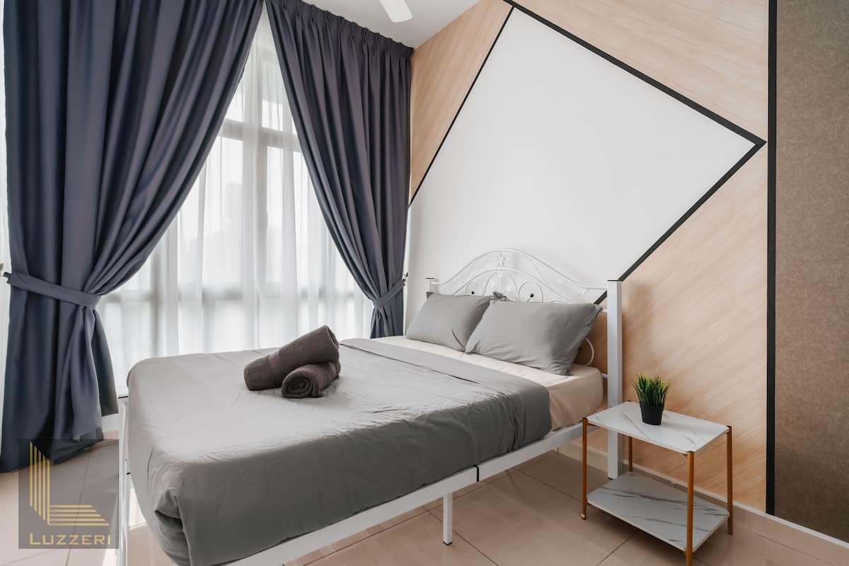 Premium appartement, 3 slaapkamers, uitzicht op stad | 3 slaapkamers, donzen dekbedden, verduisterende gordijnen