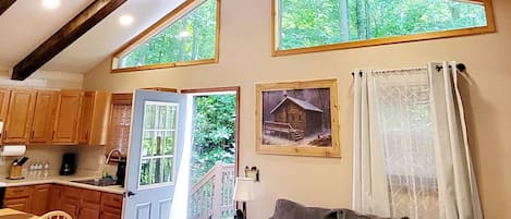 TV connectée, cheminée