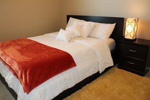 4 slaapkamers, een strijkplank/strijkijzer, wifi, beddengoed