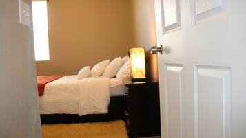 4 slaapkamers, een strijkplank/strijkijzer, wifi, beddengoed