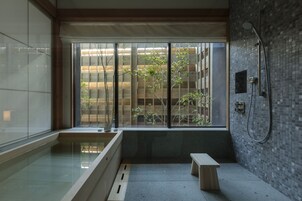 Twin Room, Non Smoking (Suzumi) | Bathroom | Separate tub and shower, deep soaking tub, free toiletries, hair dryer