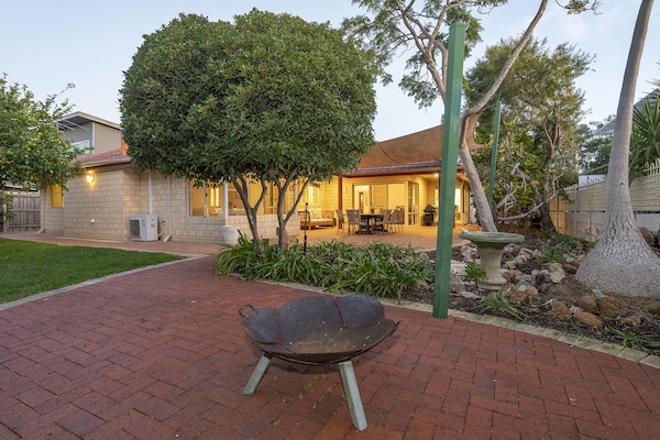 Fire pit for toasting marshmallows in the Winter months