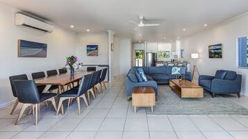 Panoramic Apartment | Living area | 48-inch LCD TV with digital channels, TV