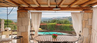 Villa Flor de Lis : piscine privée à Punta Molara à 600 mÚtres de la mer