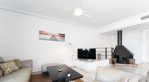 Fernseher, Kamin