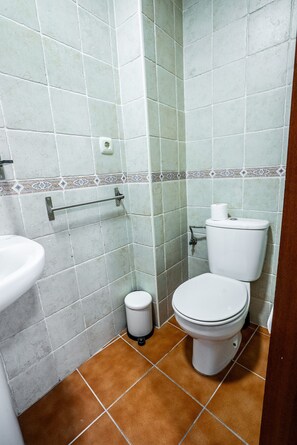 Regadera, secadora de cabello, toallas 