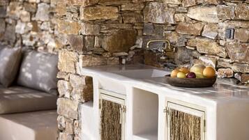 Superior Suite, Private Pool, Sea View | Terrace/patio