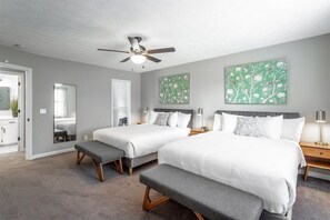 4 habitaciones, tabla de planchar con plancha y wifi gratis 