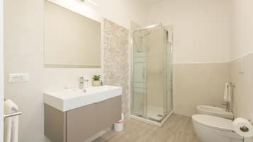 Dusche, Regendusche, Haartrockner, Bidet