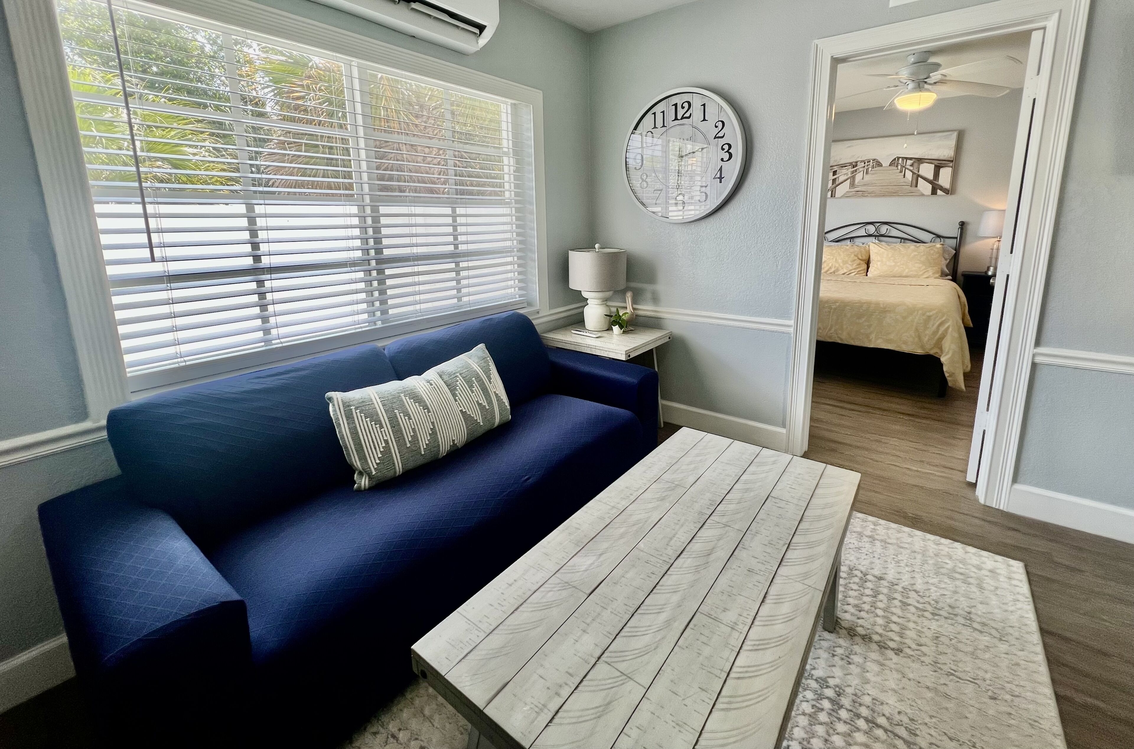 Modern 1 bedroom villa just five minutes to the beach!