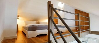 LoggiaHaus am Schloss, Apartment Karlsson, 1 room maisonette, loggia with panoramic view