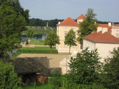 LoggiaHaus am Schloss, Fewo Karlsson, 1 Zi-Maisonette, Loggia mit Panoramablick