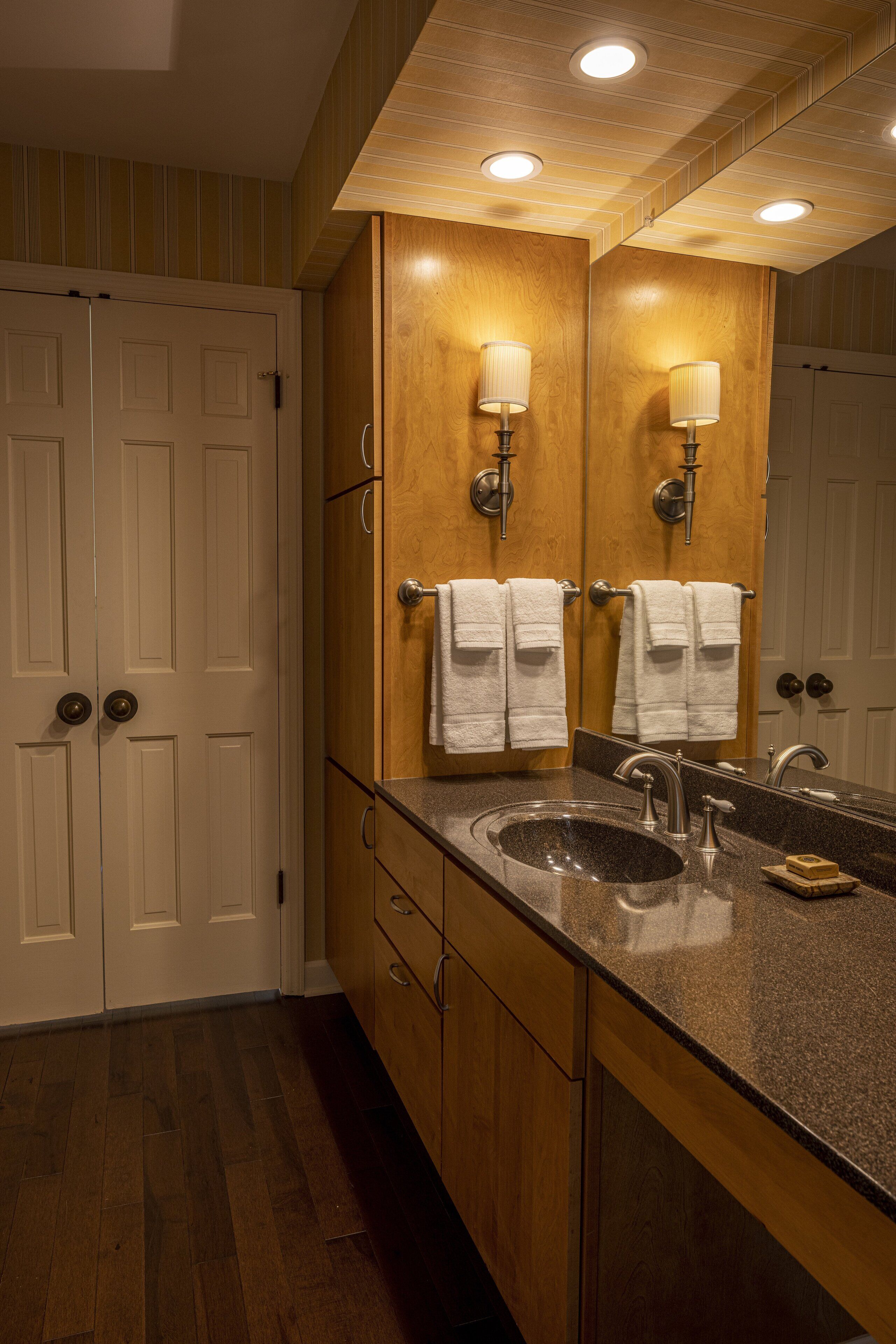 free toiletries, hair dryer, towels, soap